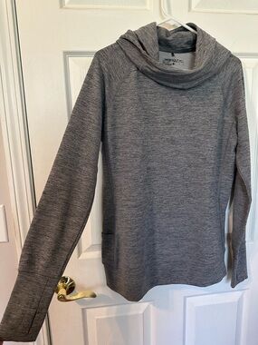 Nike Women's Gray Cowl Neck Performance Sweater